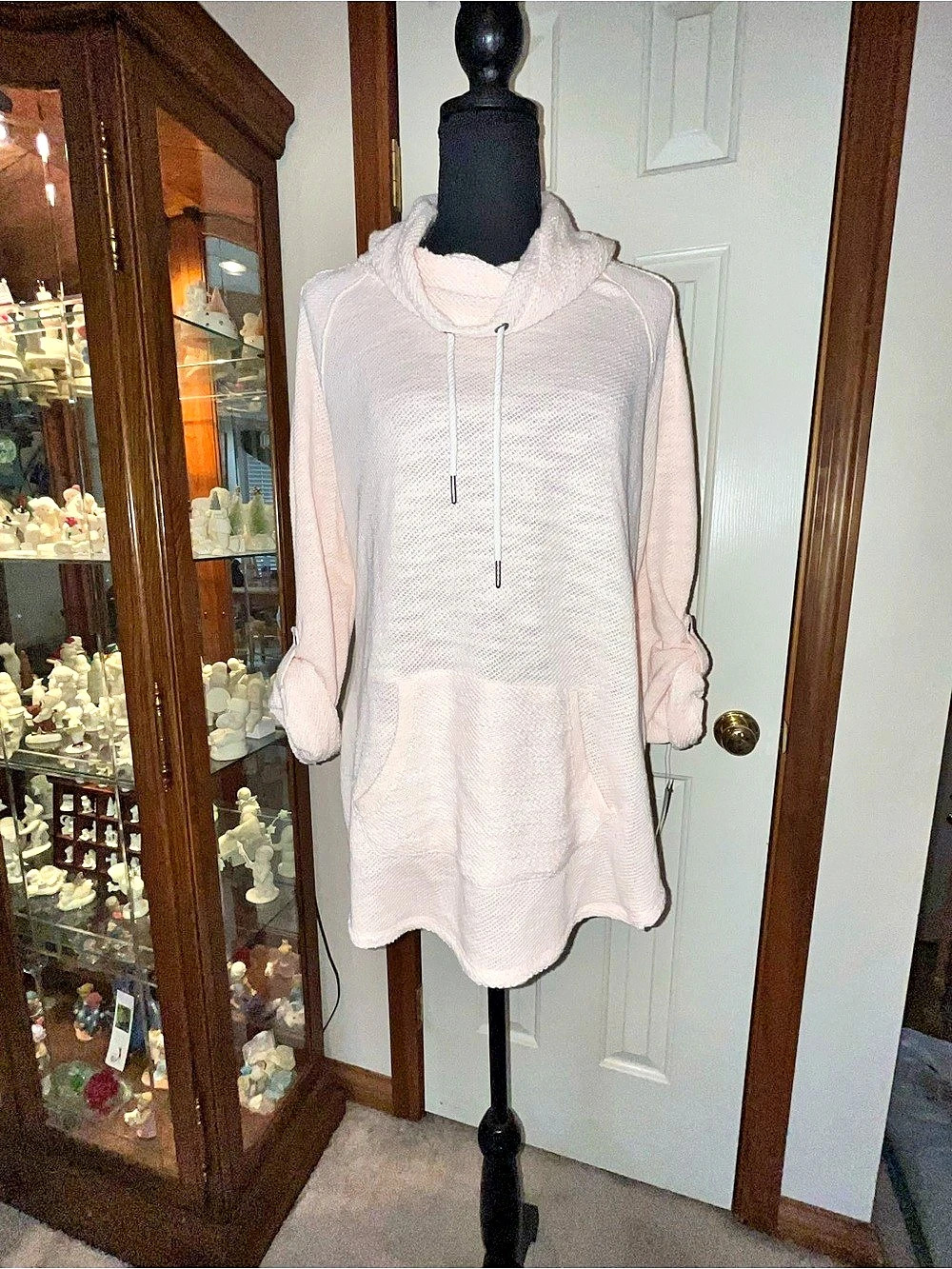 Calvin Klein Performance hoodie Cowl Neck Hoodie in Pink Size Medium NWT